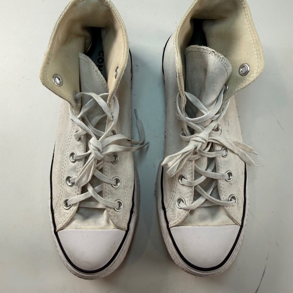 Converse Chuck Taylor Platform High Top White Size 9 Women Canvas - Picture 4 of 6